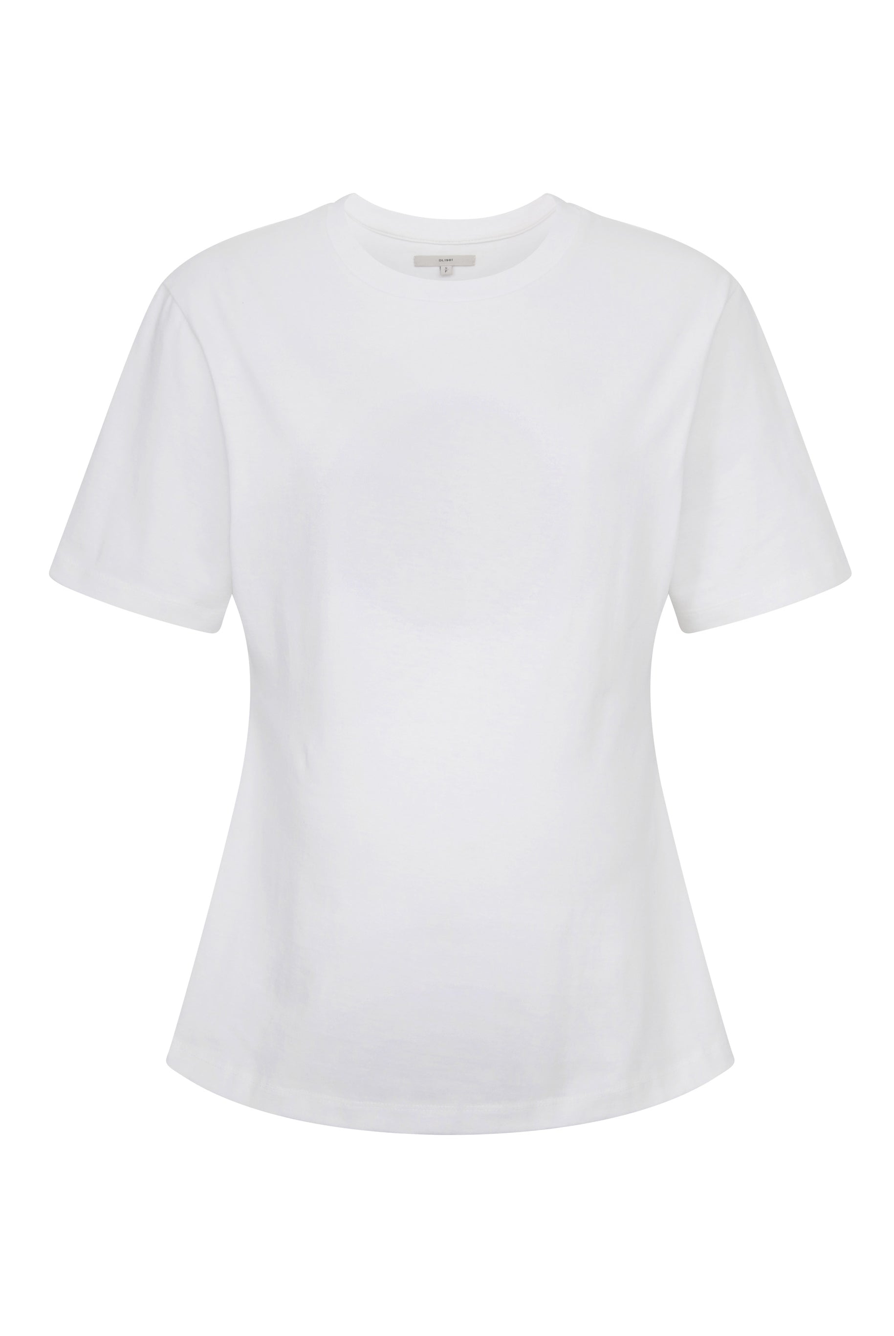 White t-shirt on a white background