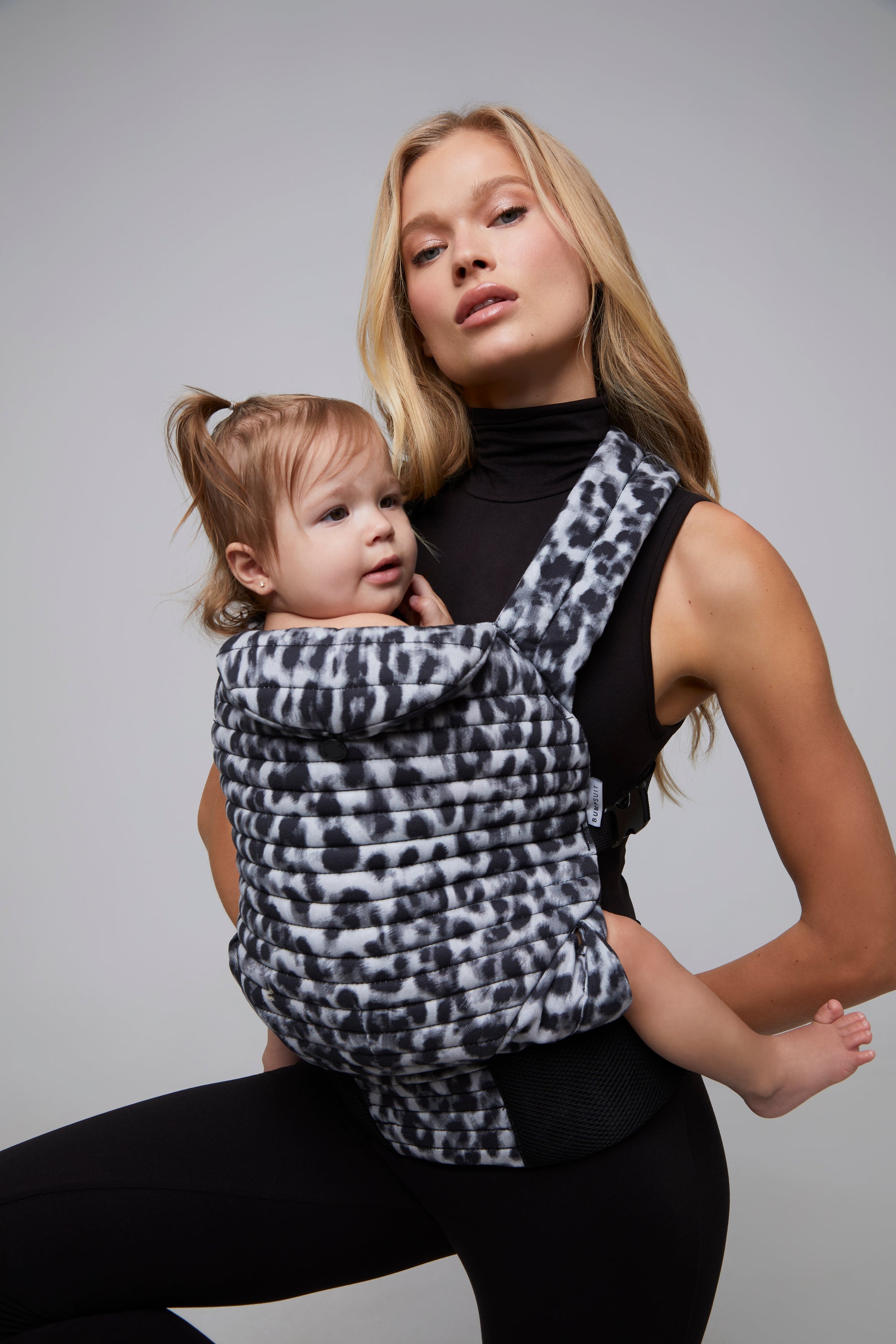 The Armadillo Baby Carrier - Monochrome Leopard