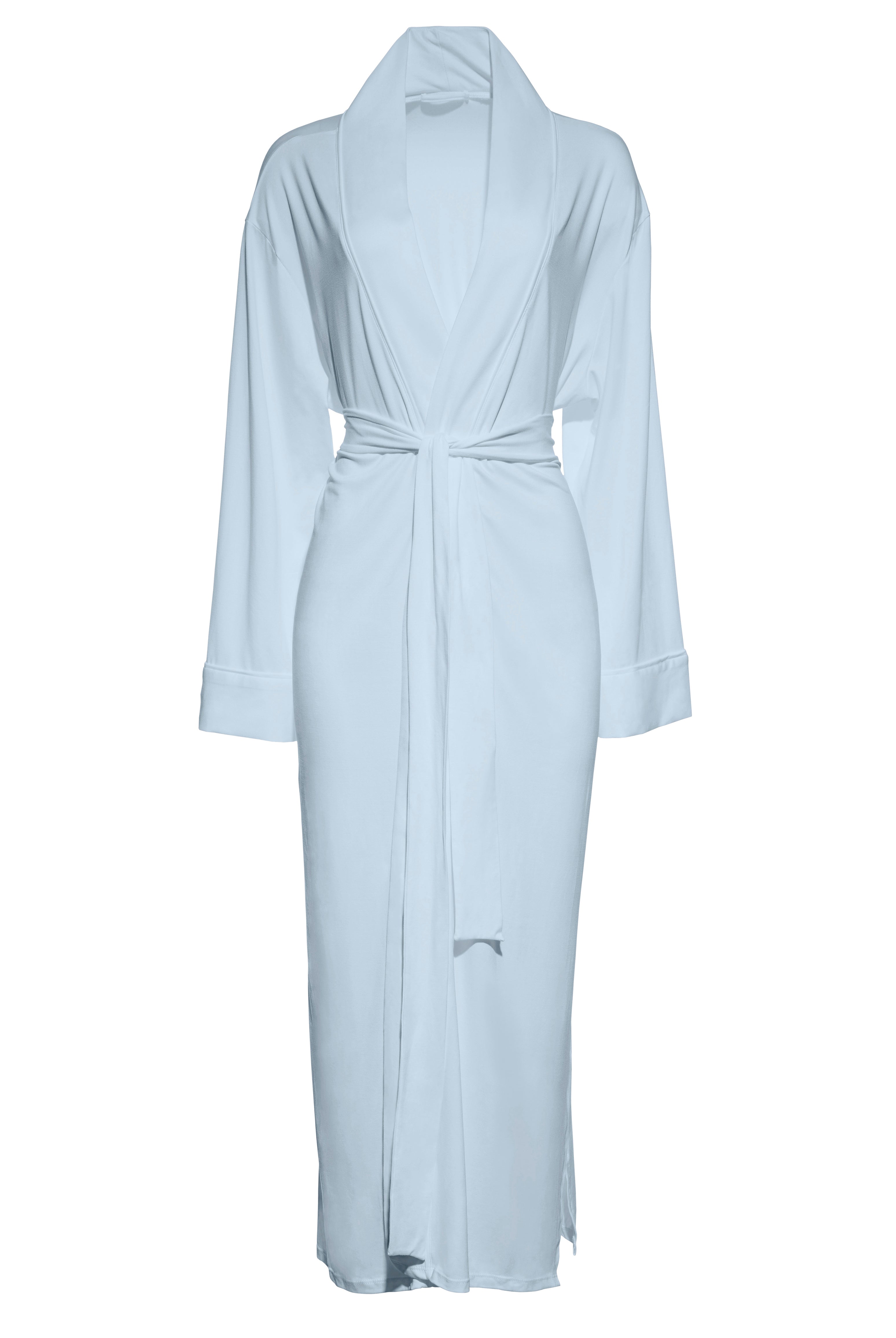 Bumpsuit Ice Blue Robe on White background