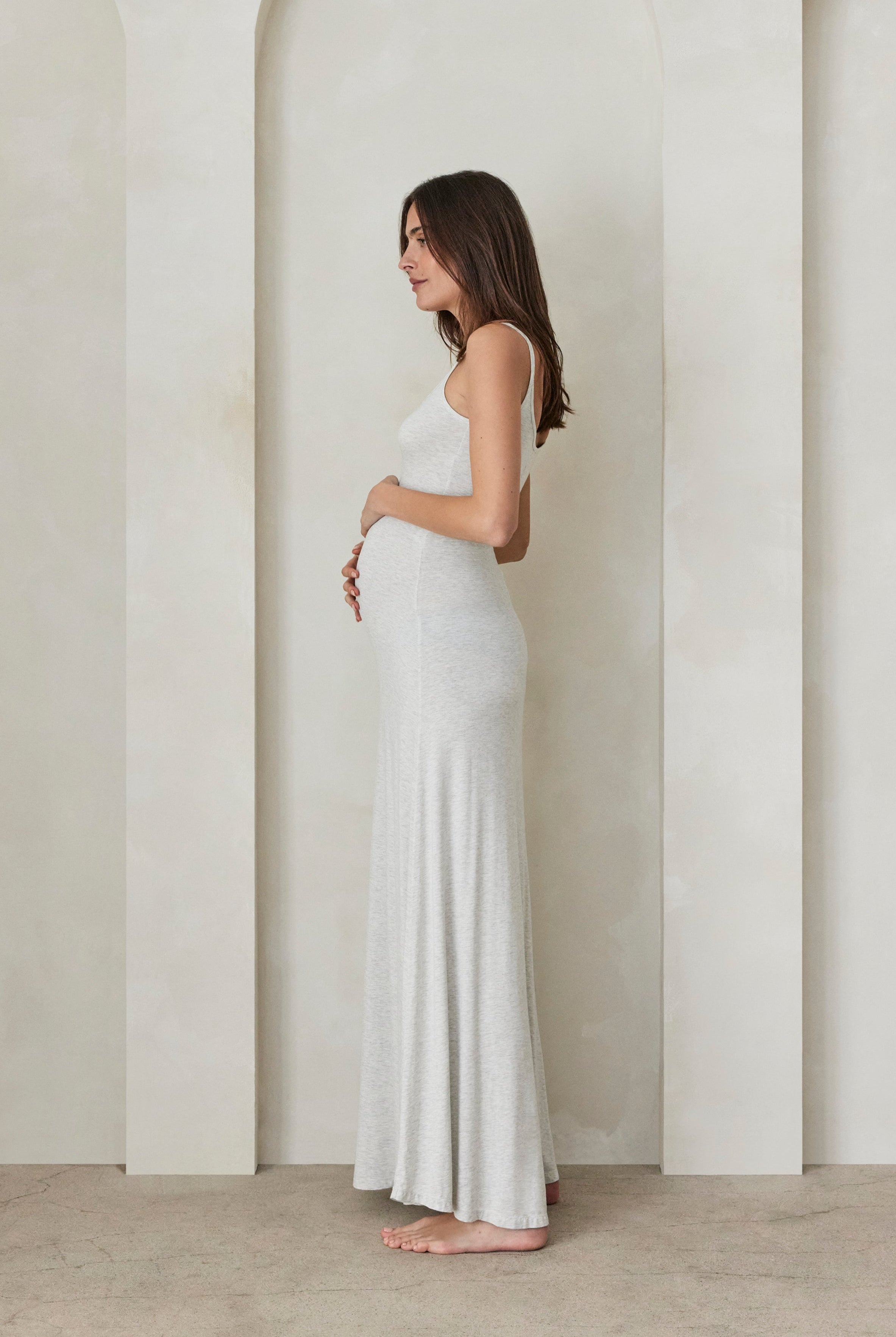 The Cloud Dress in Heather Grey