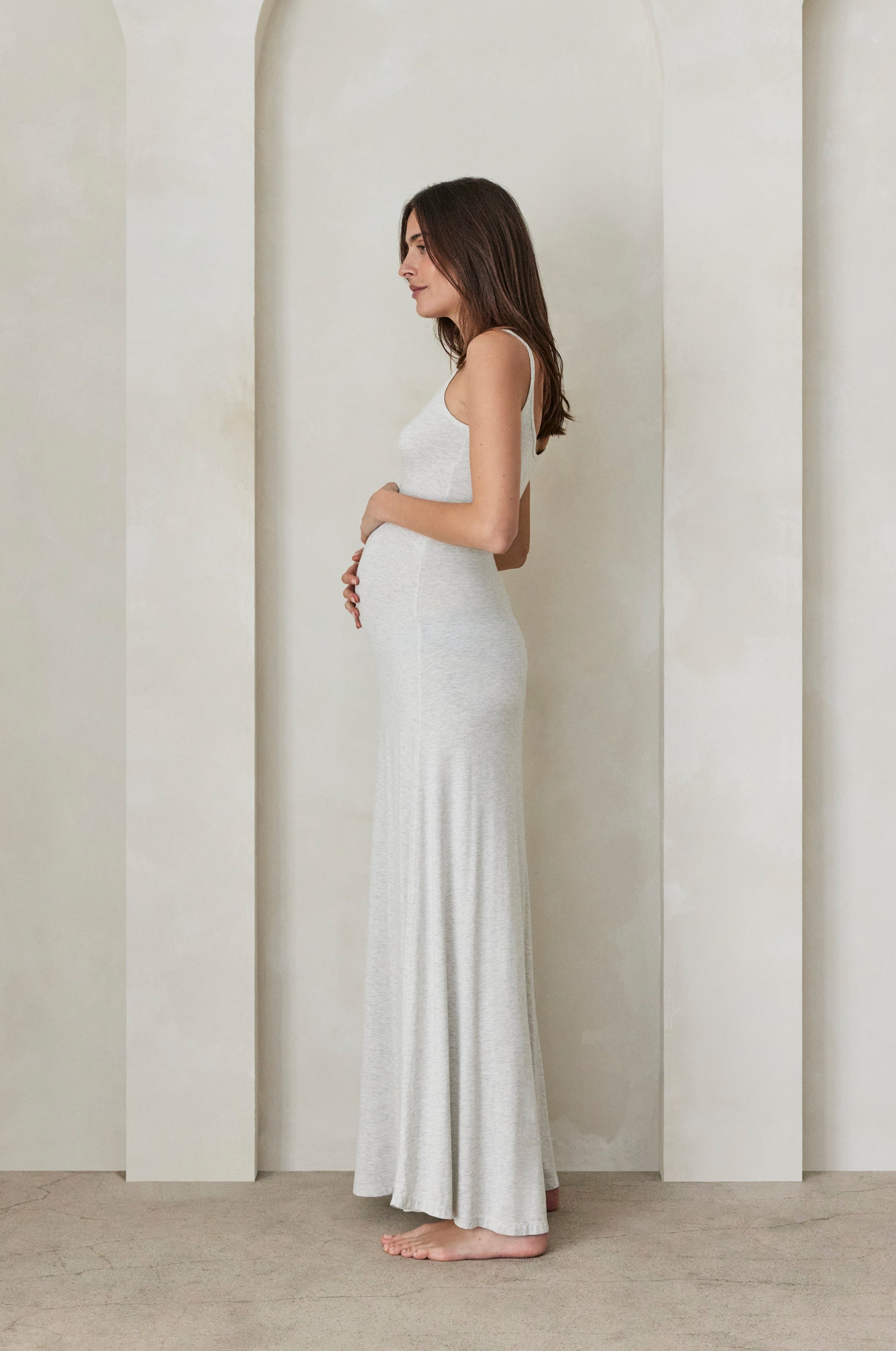 The Cloud Dress in Heather Grey