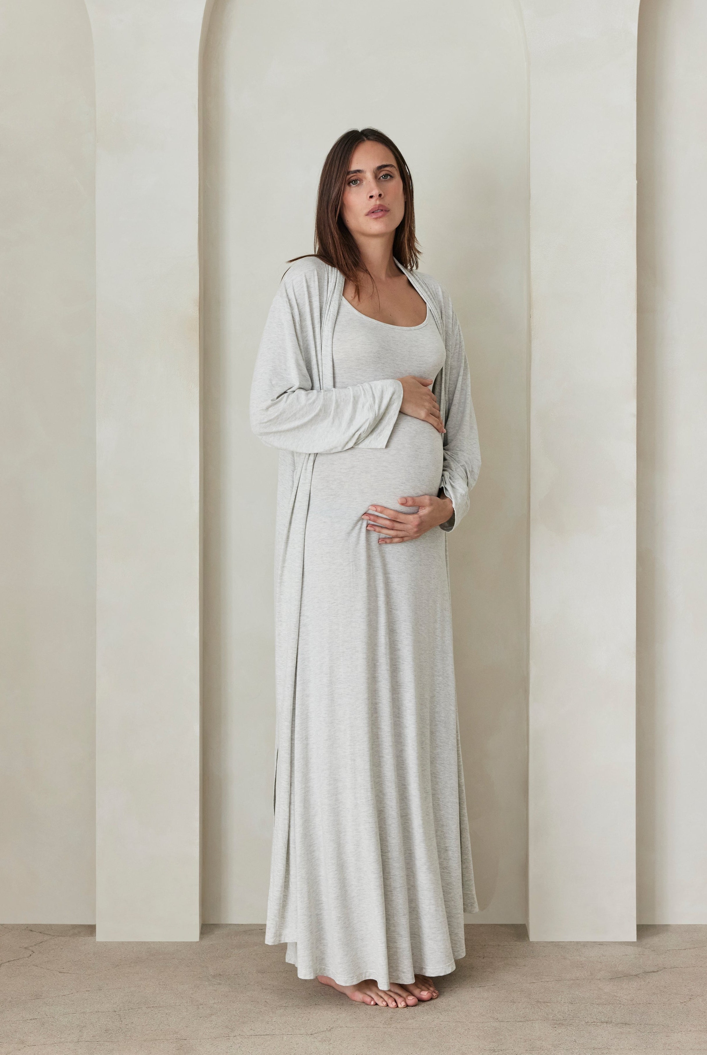 The Cloud Dress in Heather Grey