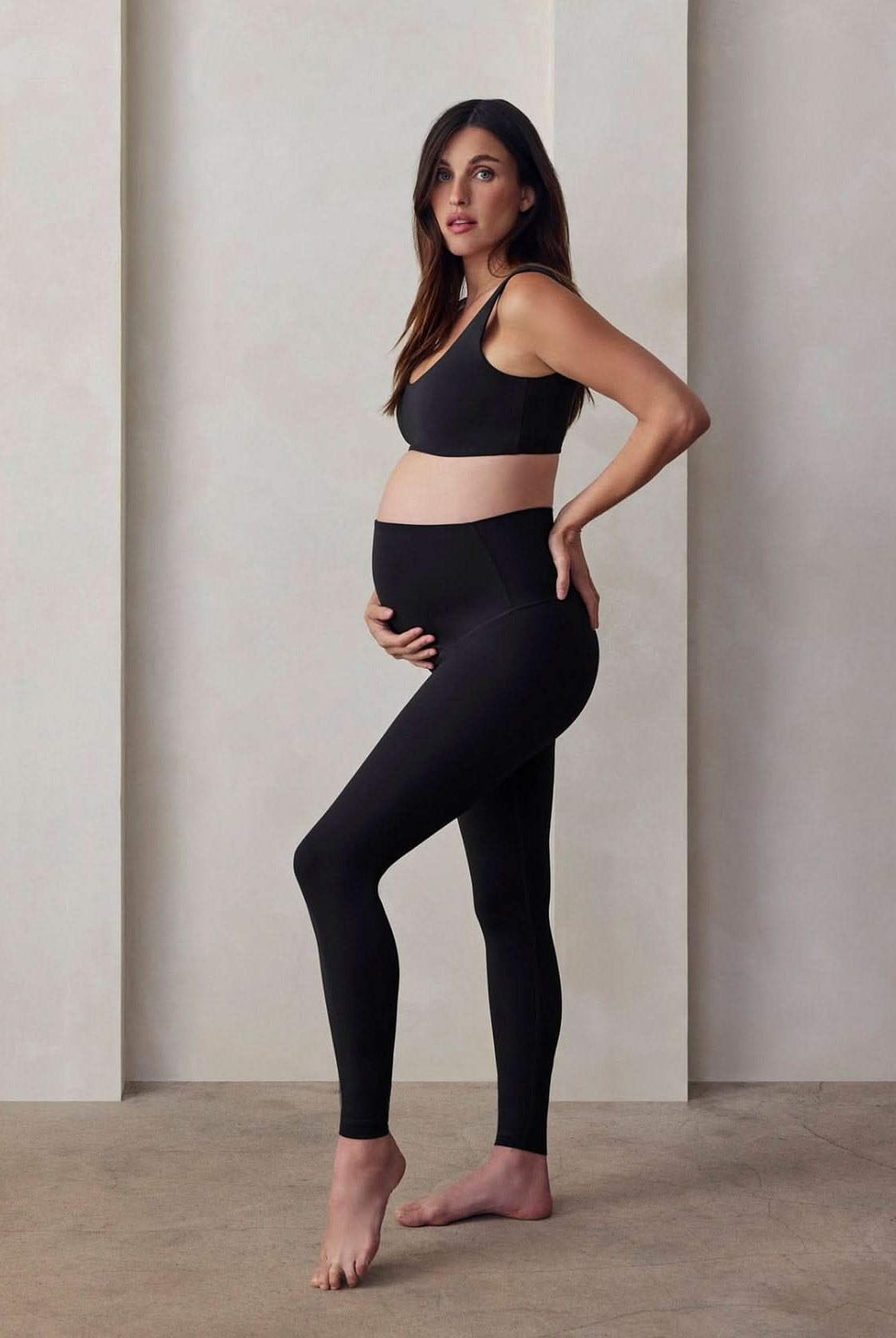 bumpsuit activewear perfect movement maternity legging in black