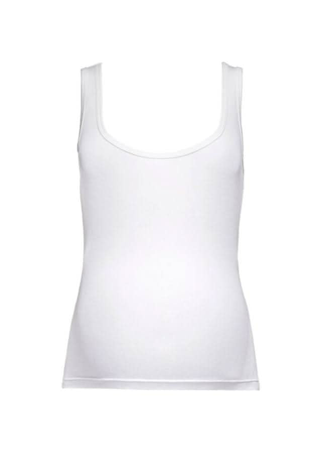 Bumpsuit Maternity the cotton rib 90s tank in ivory ghost mannequin