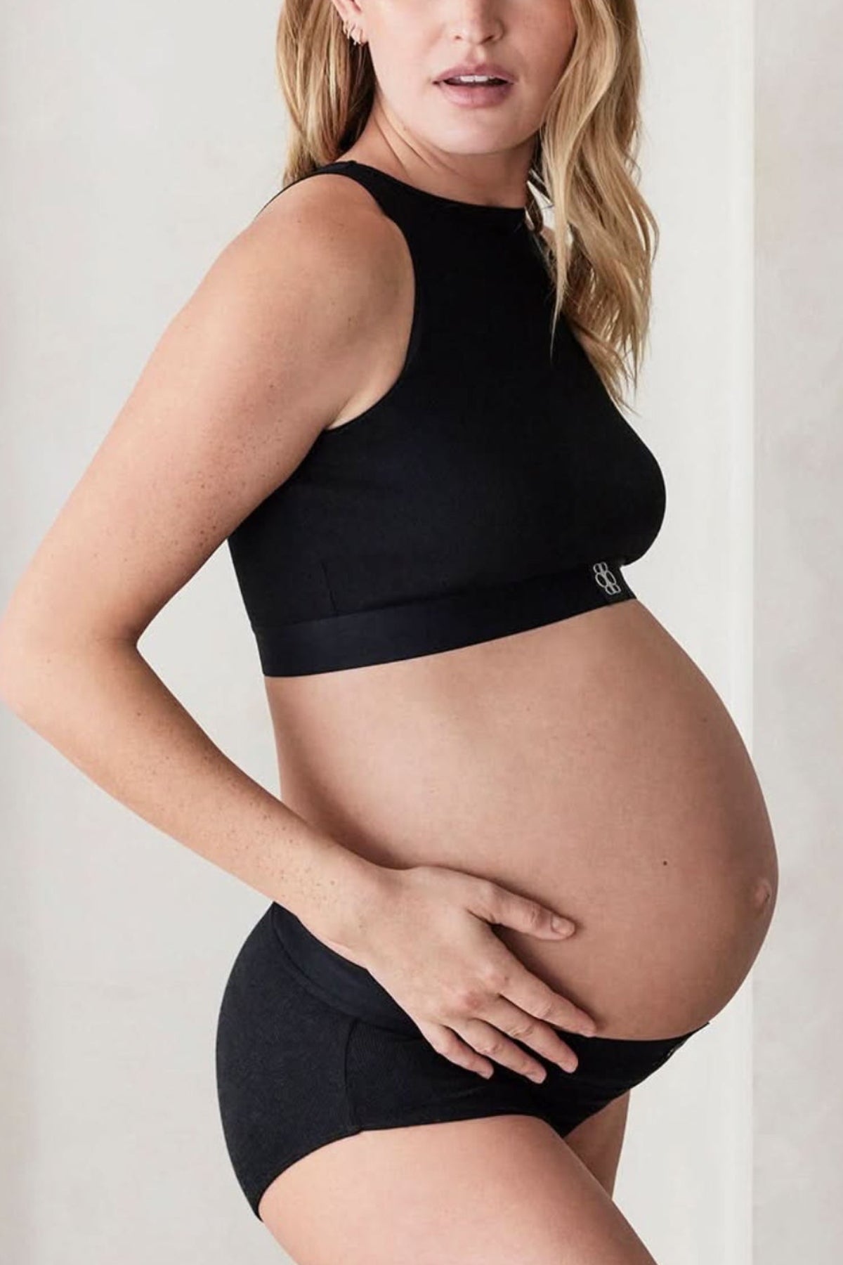 Bumpsuit Maternity the cotton rib full coverage brief in black