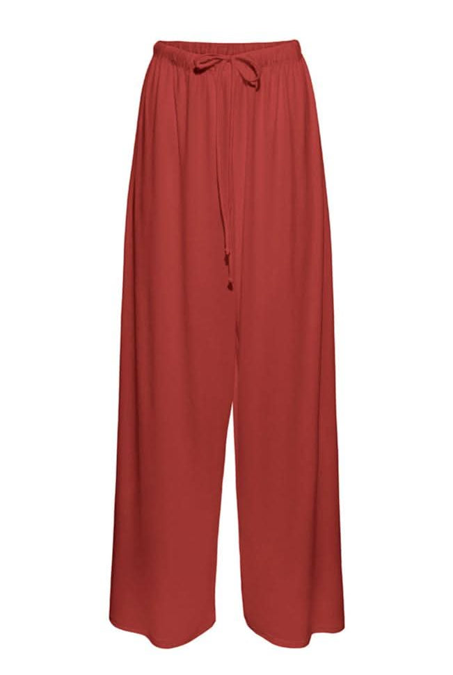 Bumpsuit Maternity Loungewear The Cloud Slim Drawstring Pant in Rust