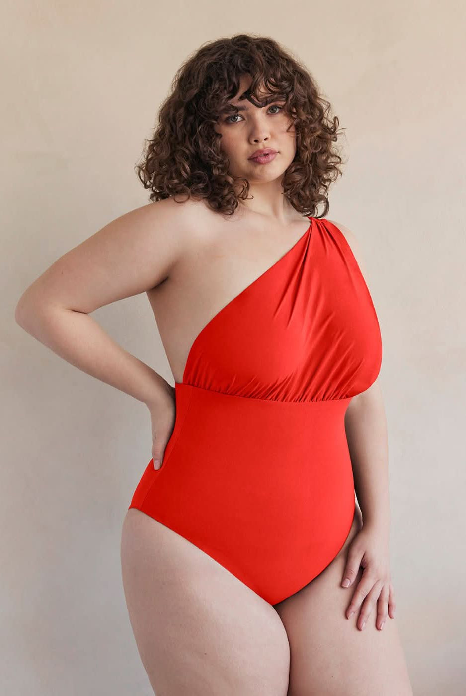 Bumpsuit Maternity Swimwear the jagger one shoulder nursing friendly one piece swimsuit in scarlet