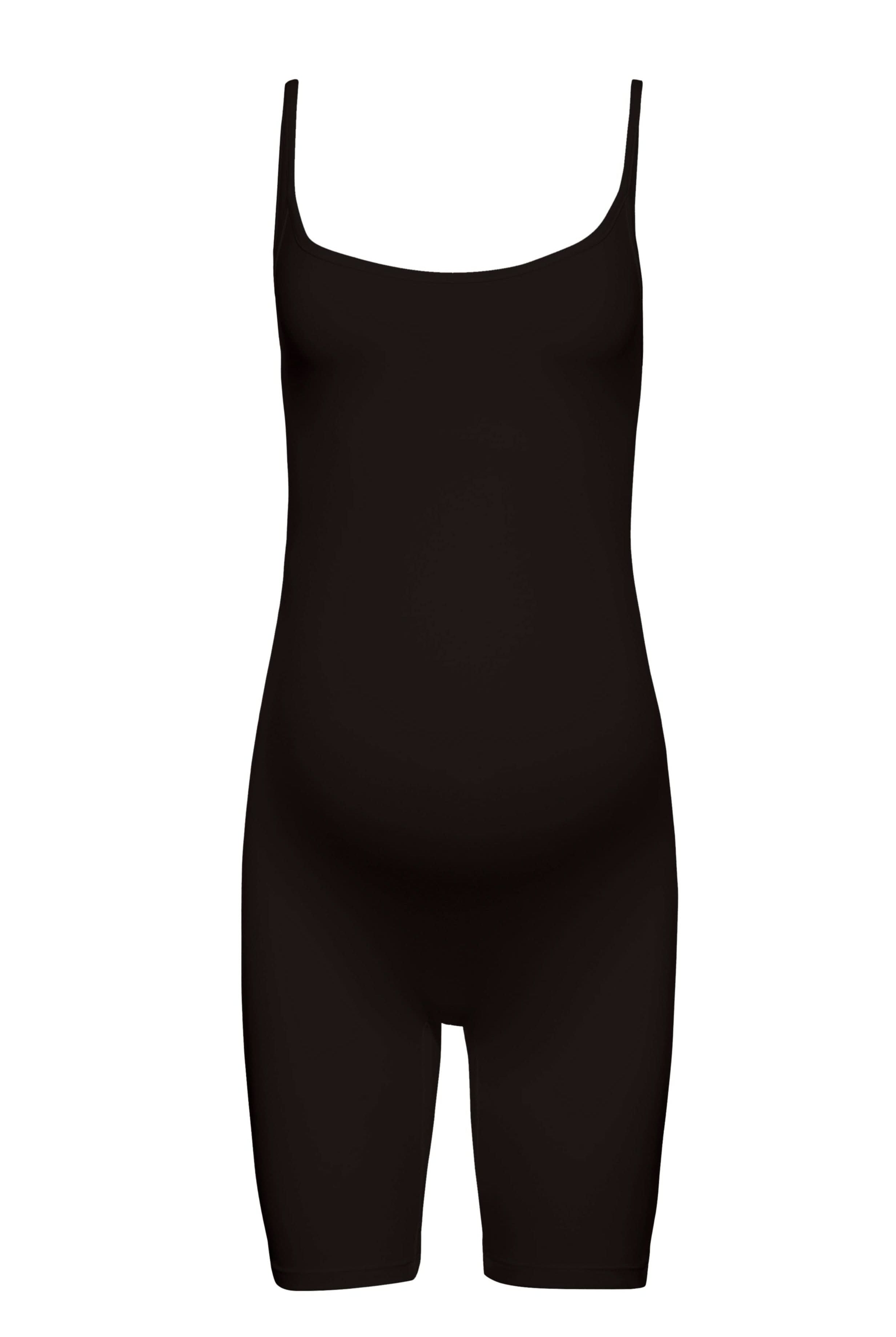 bumpsuit maternity the alexa spaghetti strap romper in black