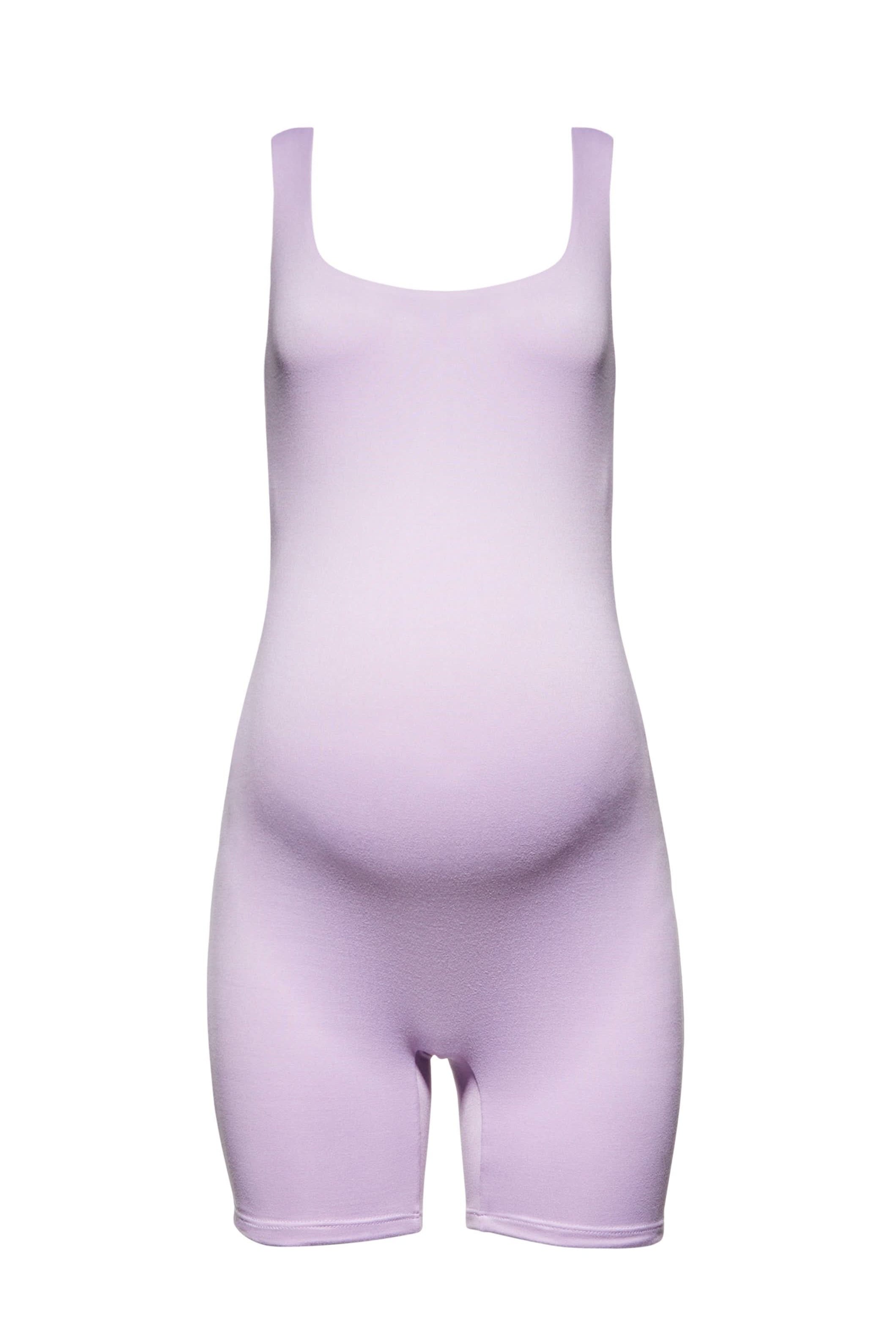 Bumpsuit Maternity The Cindy Romper Jumpsuit in Lilac