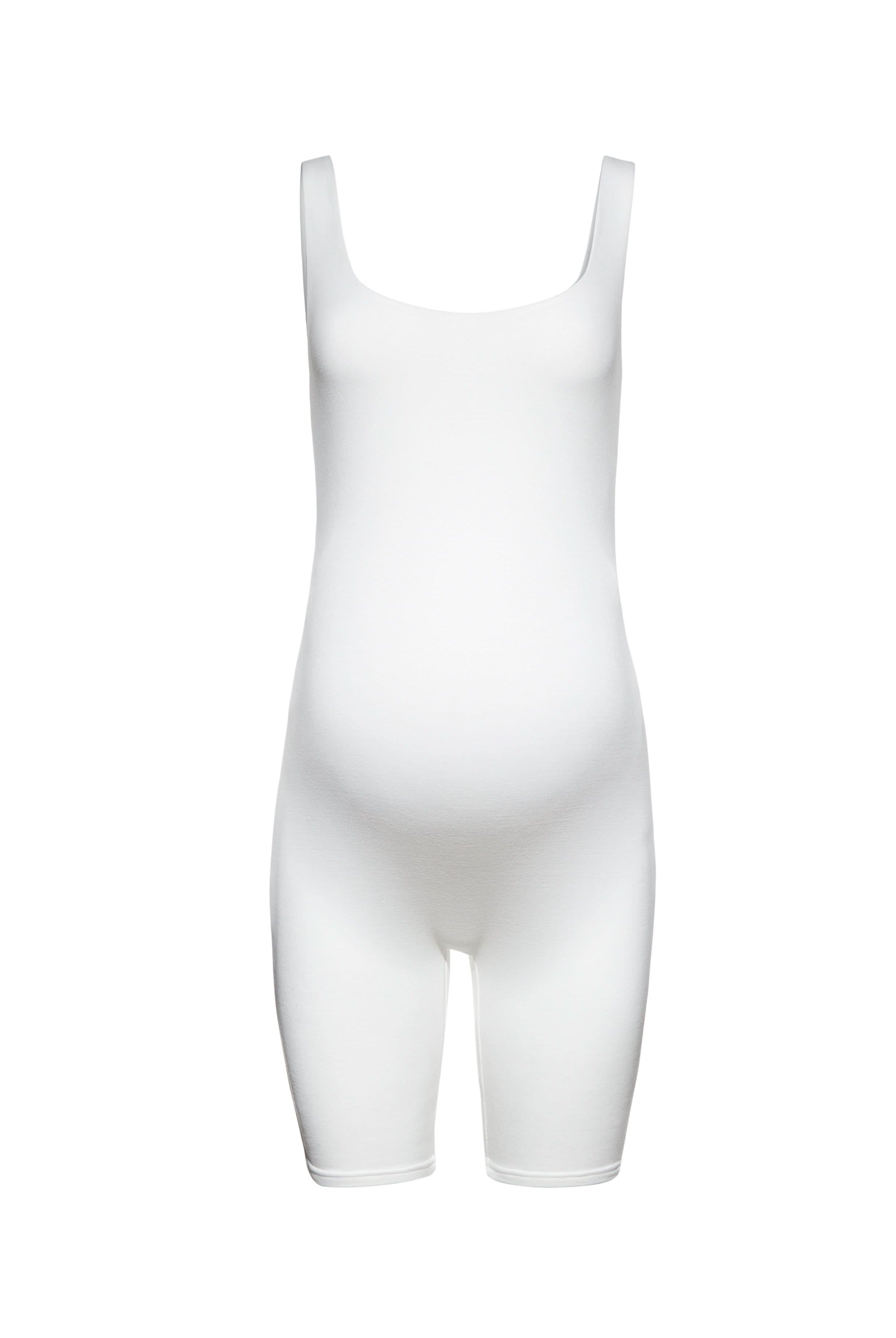 Bumpsuit Maternity The Cindy Romper Jumpsuit in Ivory