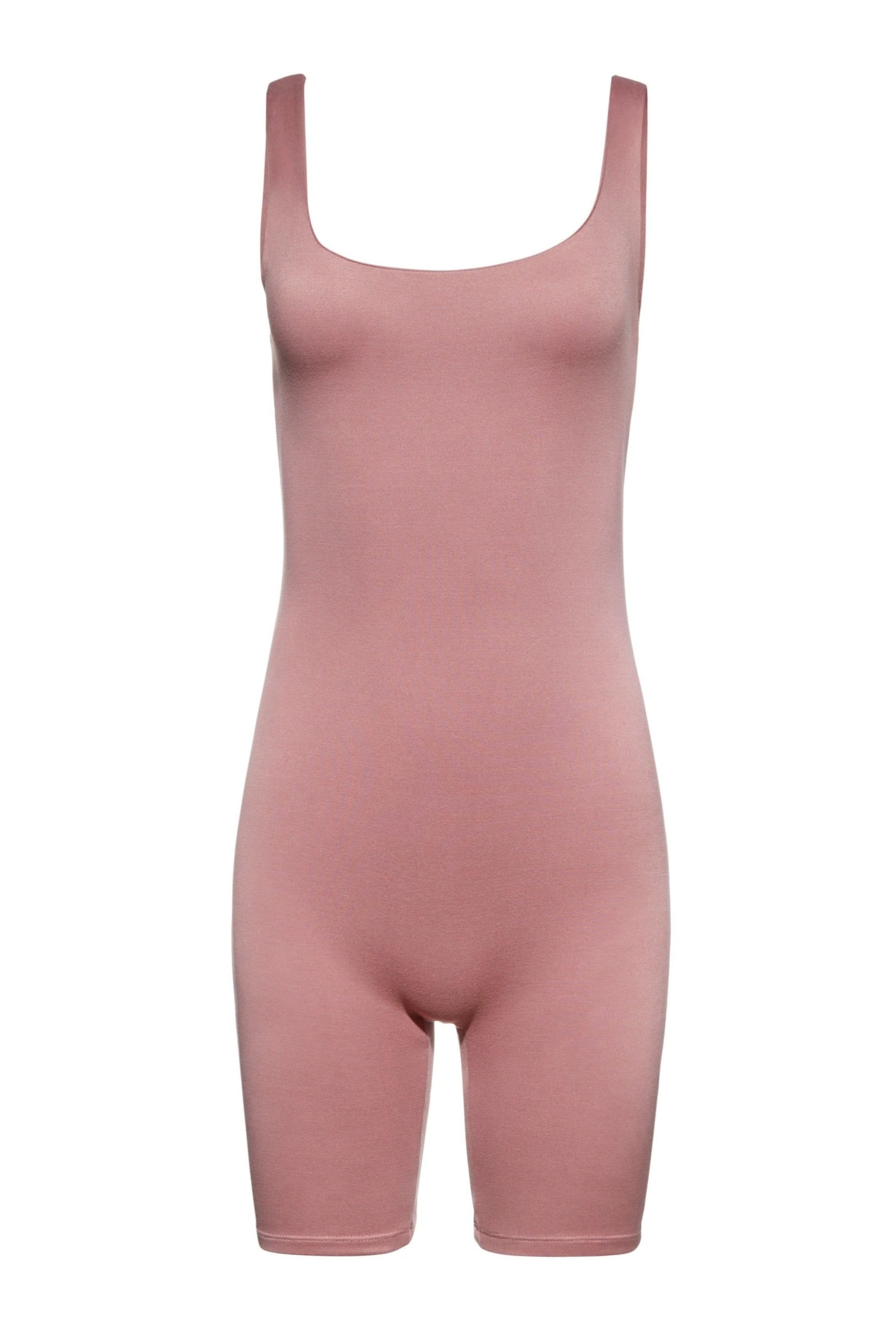 Bumpsuit Maternity The Cindy Sleeveless Romper Jumpsuit in Mauve