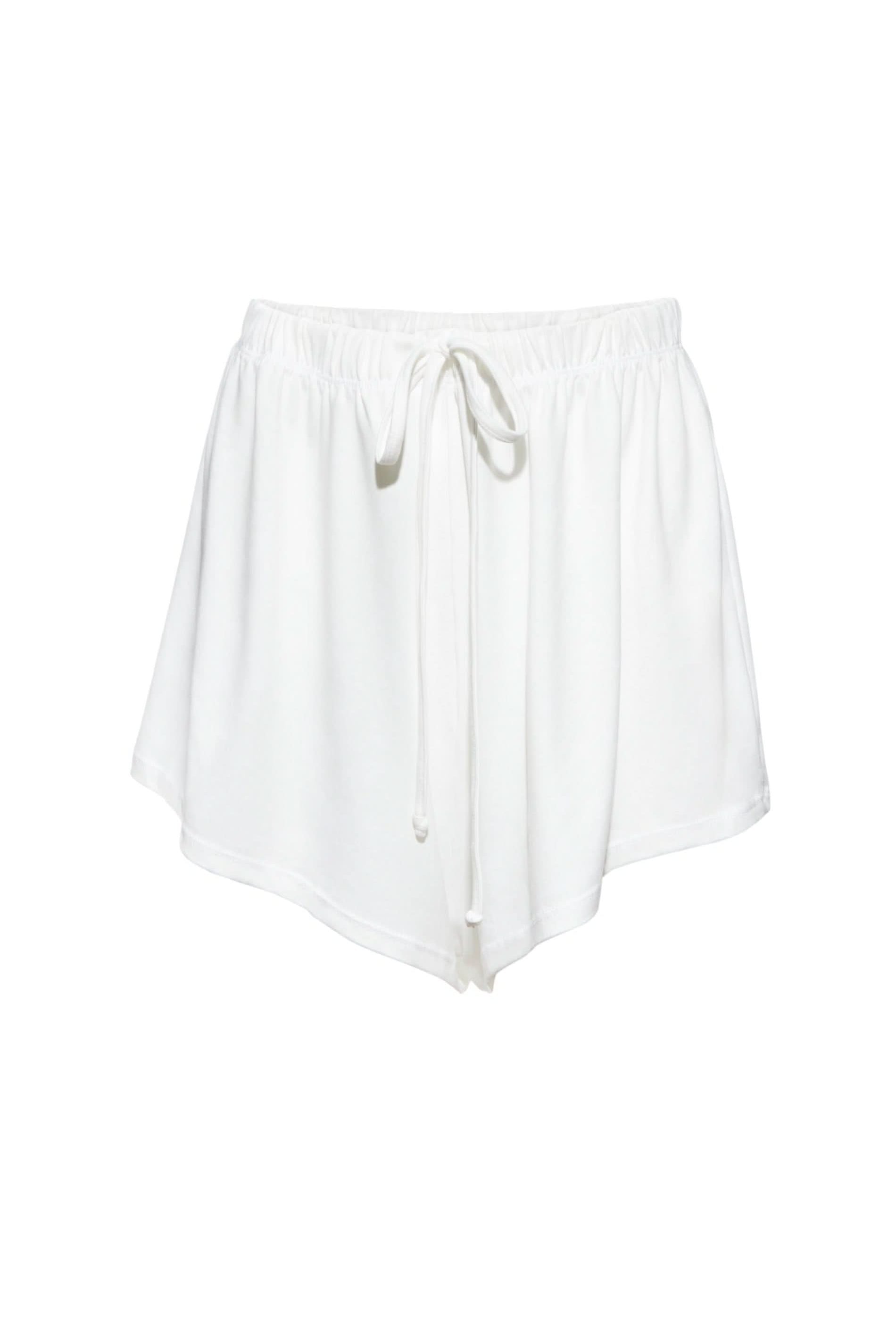 Bumpsuit Maternity Loungewear The Cloud Drawstring Short in Ivory