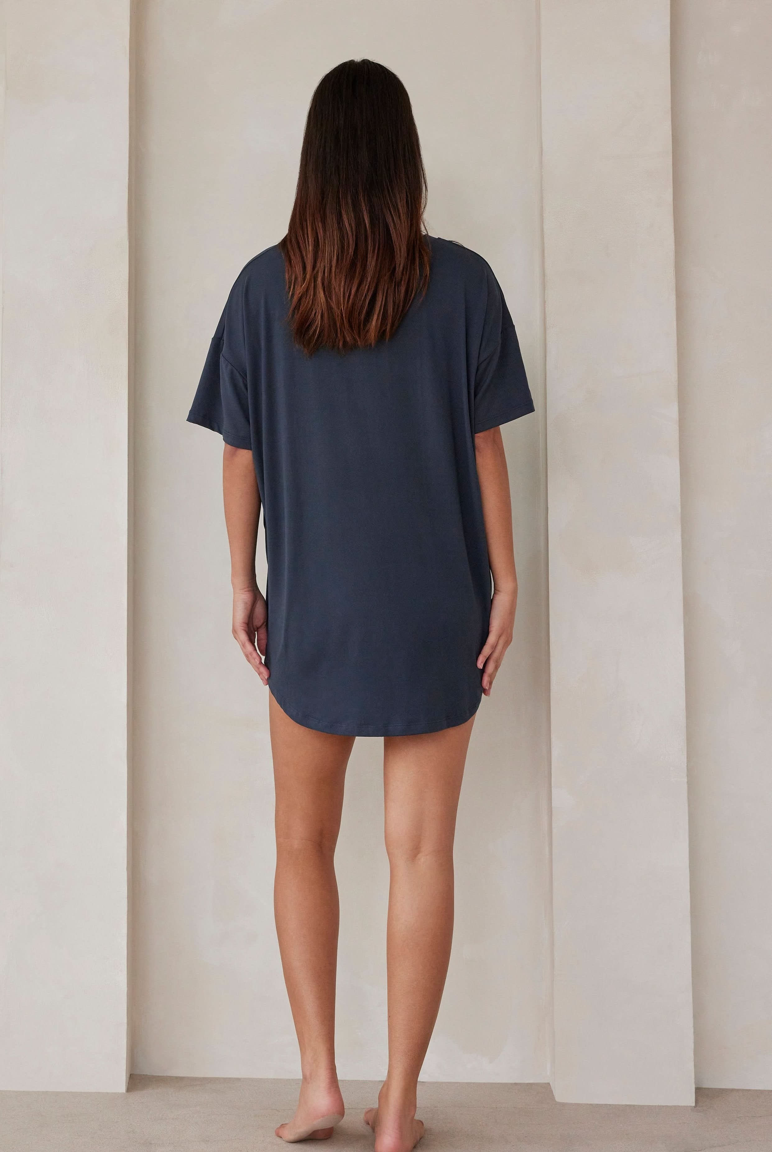 Bumpsuit Maternity The Cloud Perfect Sleep Shirt in Cement