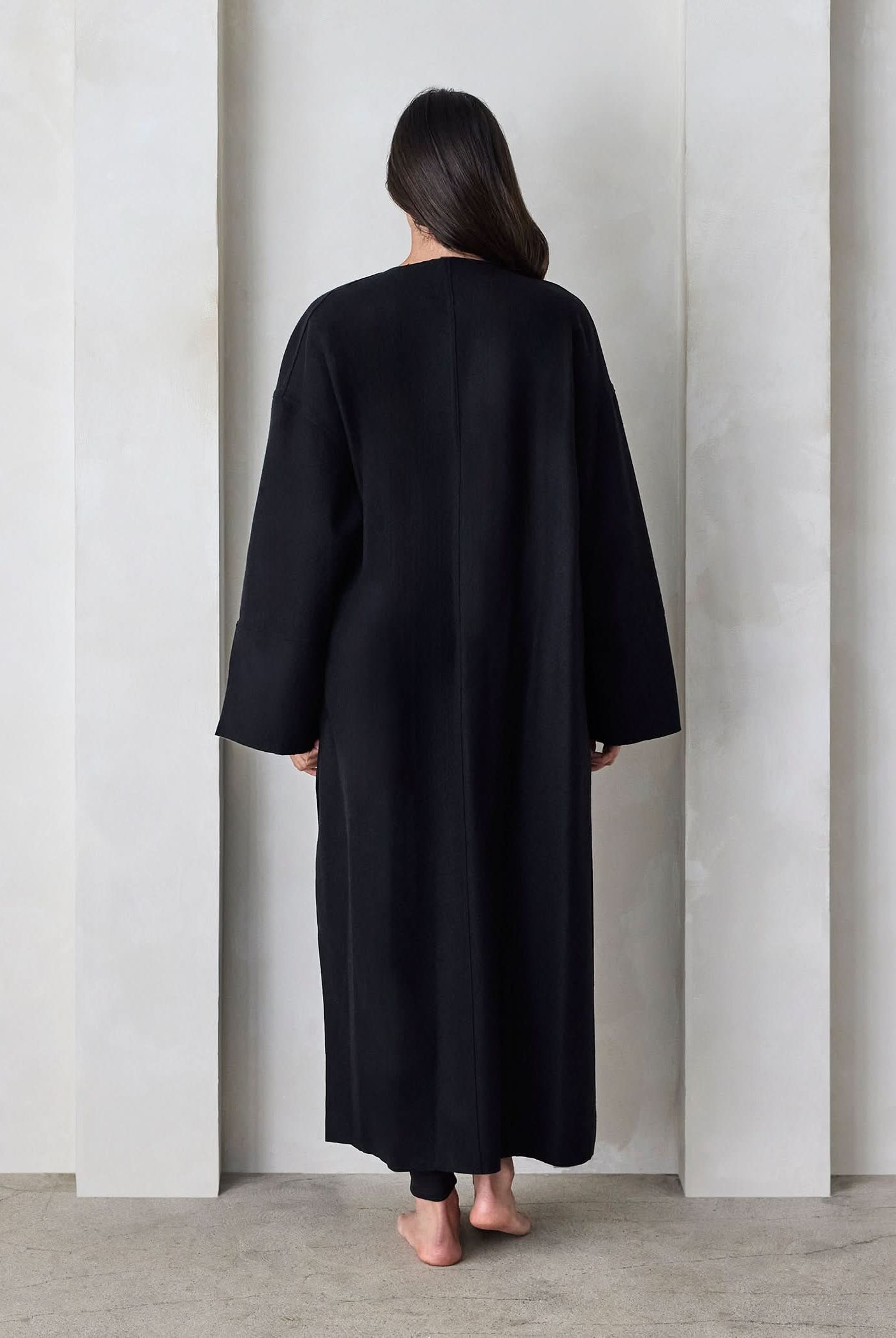 bumpsuit maternity the grace wool coat in black