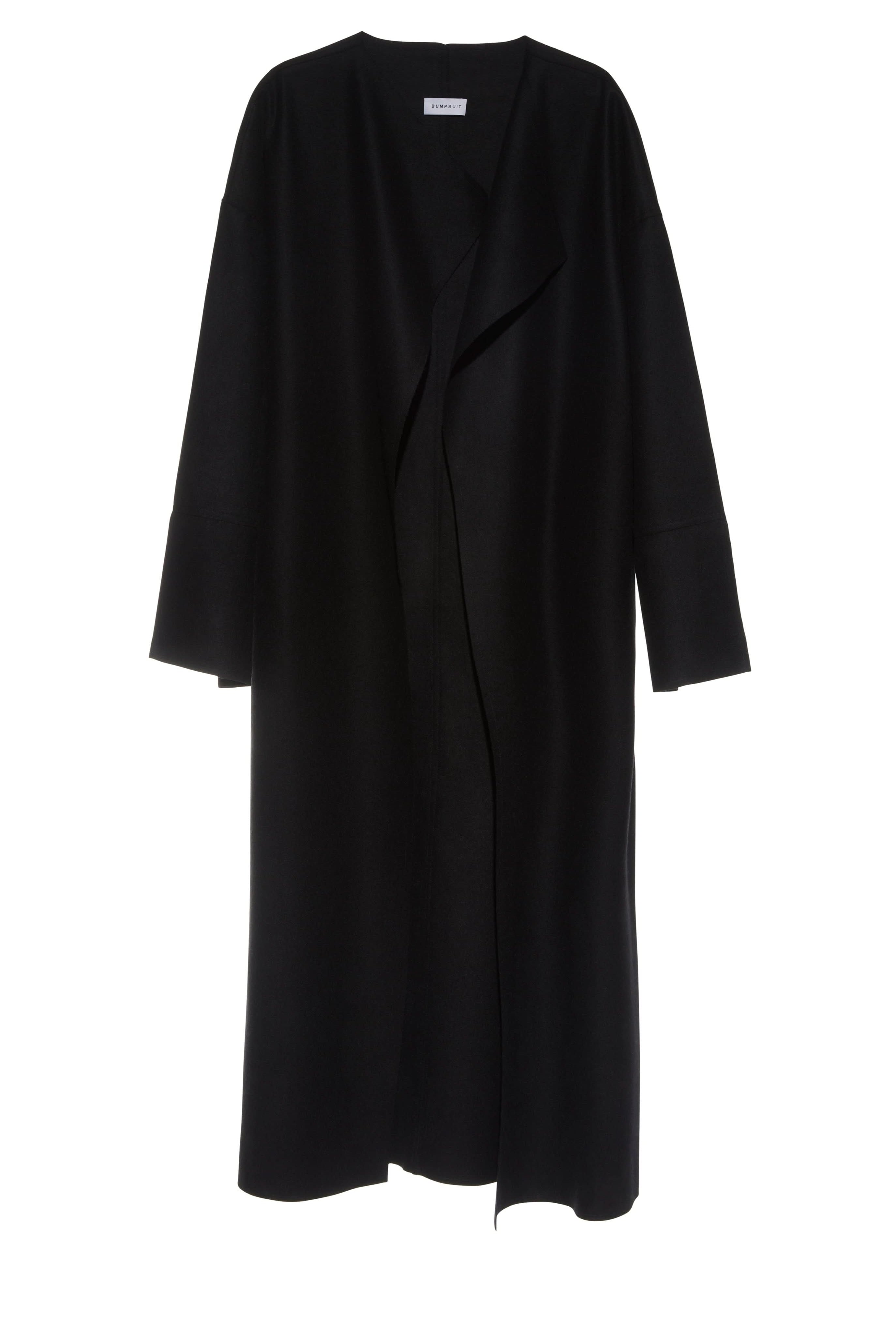 Bumpsuit Maternity The Grace Wool Waterfall Coat in Black