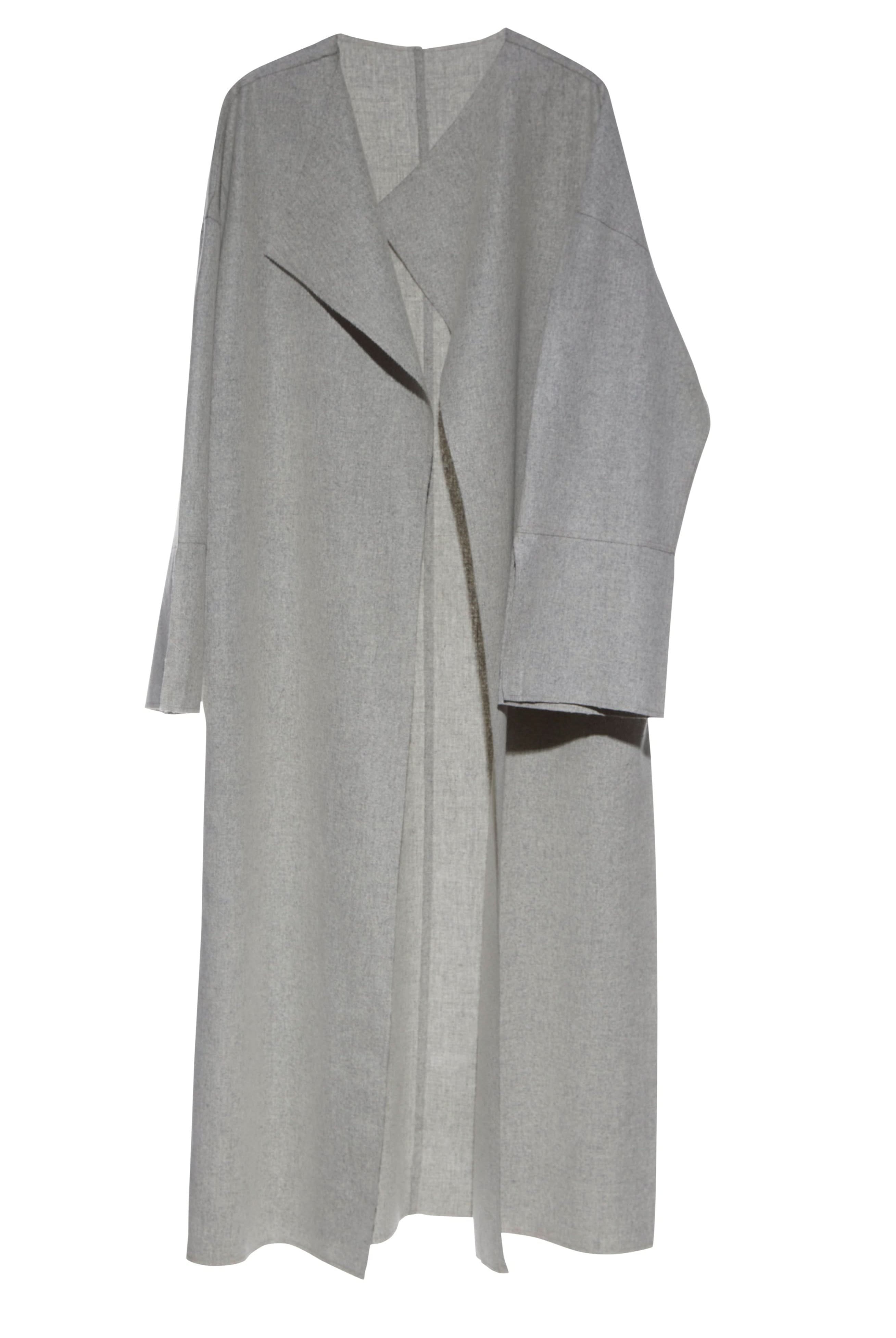 Bumpsuit Maternity The Grace Wool Waterfall Coat in Heather Grey