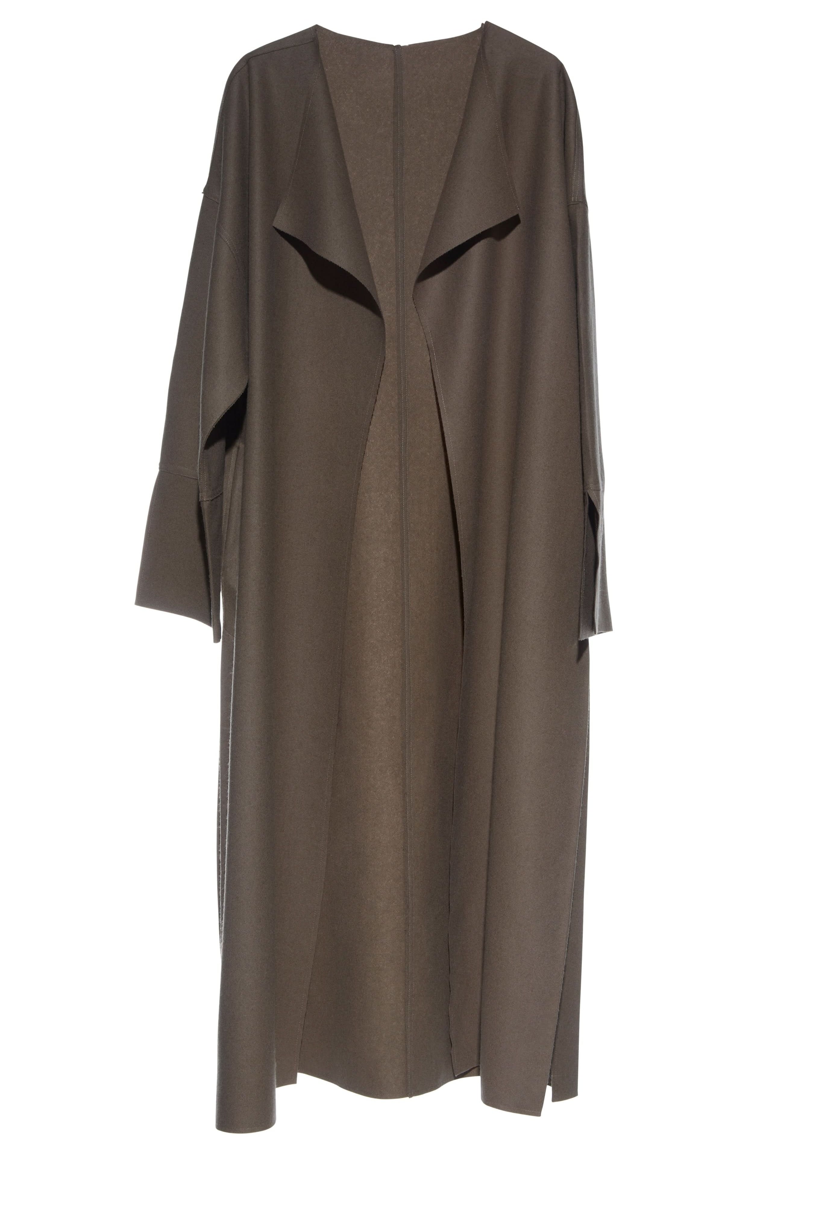 Bumpsuit Maternity The Grace Wool Waterfall Coat in Taupe
