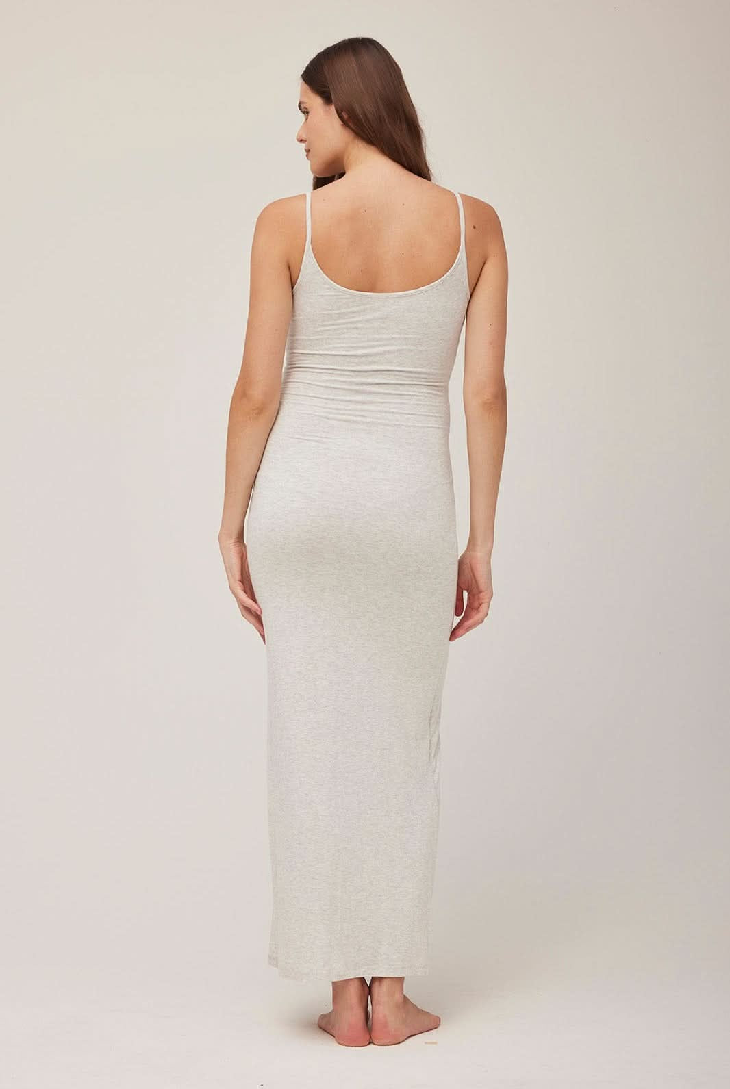 Bumpsuit Maternity The Jane Maxi Dress in Heather Grey