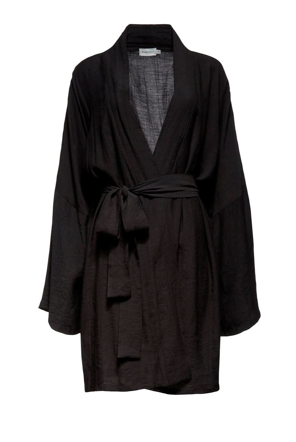 Bumpsuit Maternity x Georgia Fowler The Kimono Robe in Black Gauze