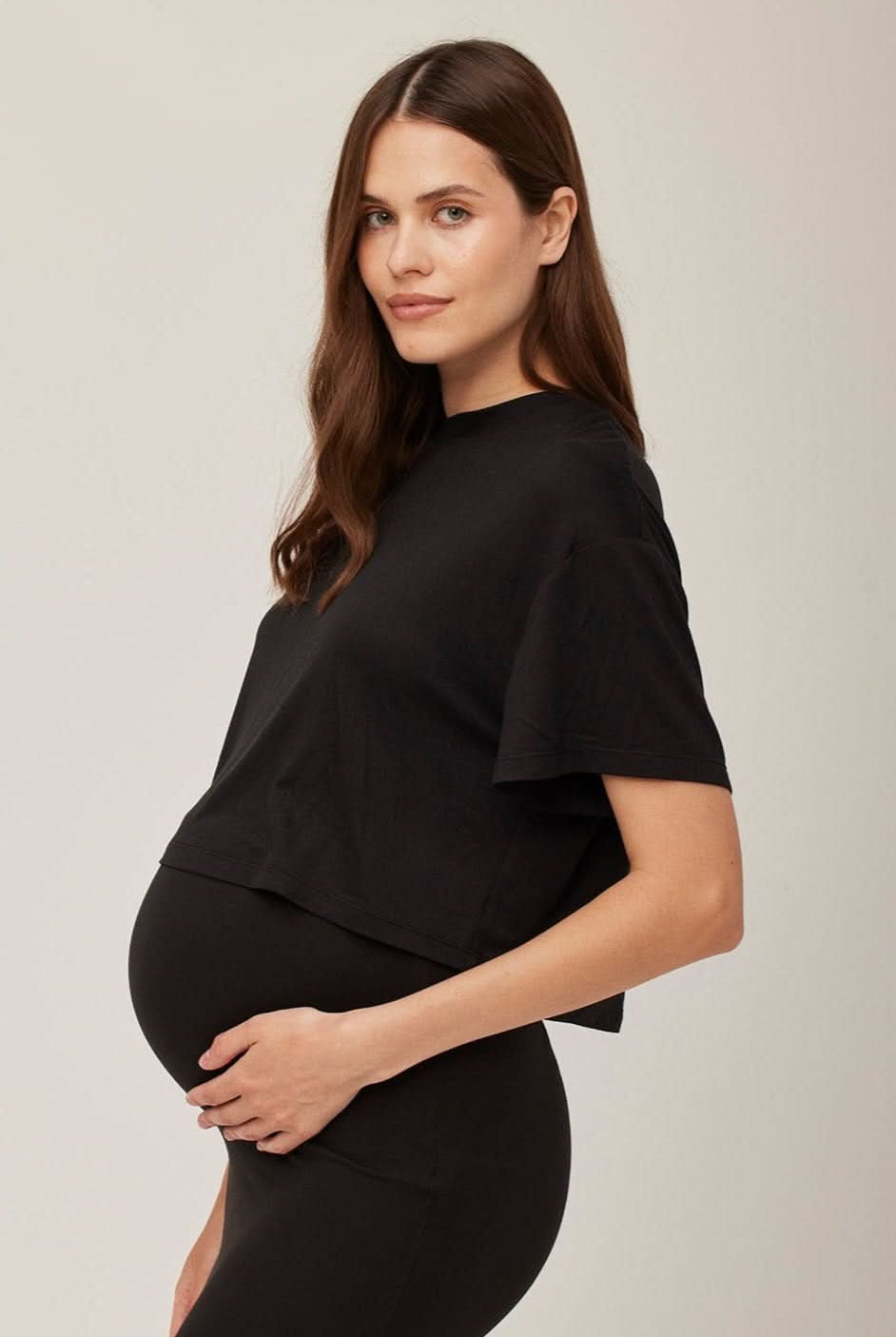 Bumpsuit Maternity the long skirt in black