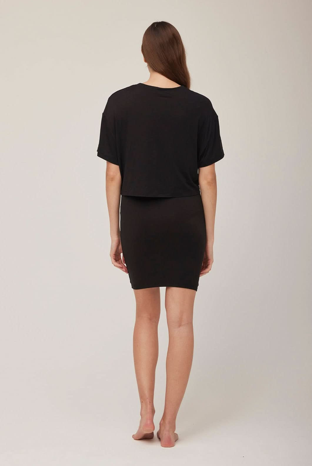 bumpsuit maternity the mini skirt in ivory