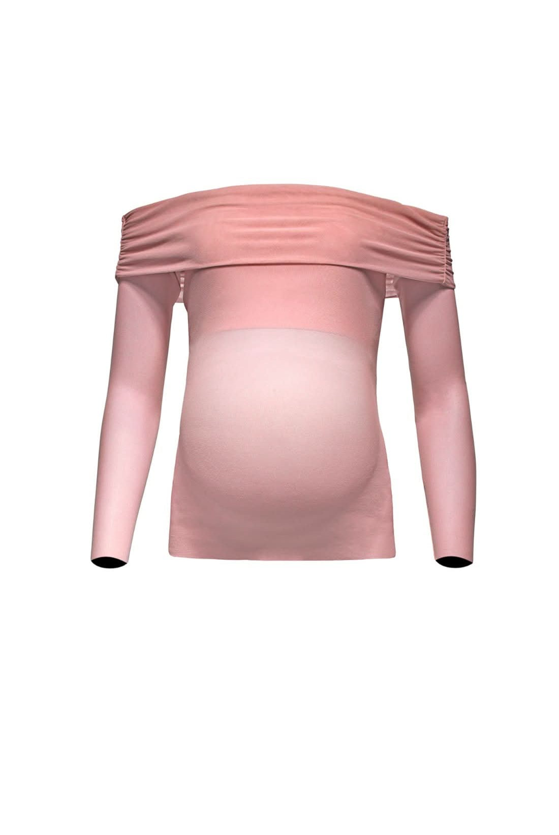 Bumpsuit maternity the soft mesh top dusty pink