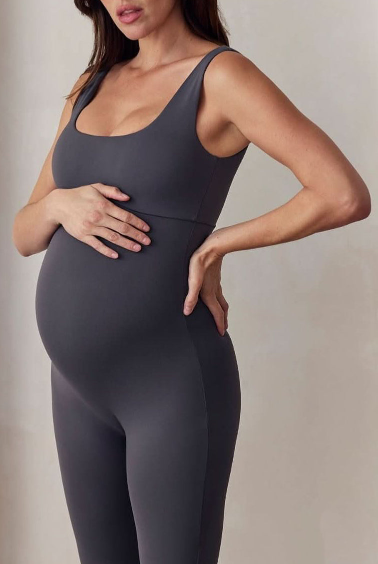 bumpsuit the perfect movement unitard in slate activewear