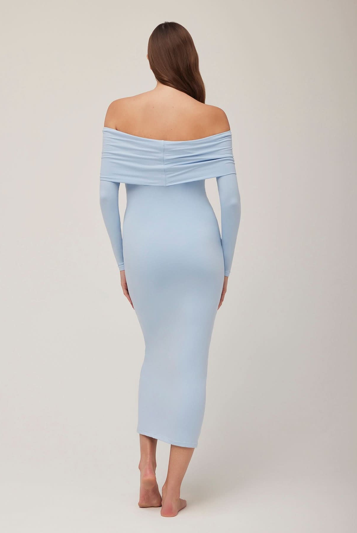the alison maxi dress in powder blue