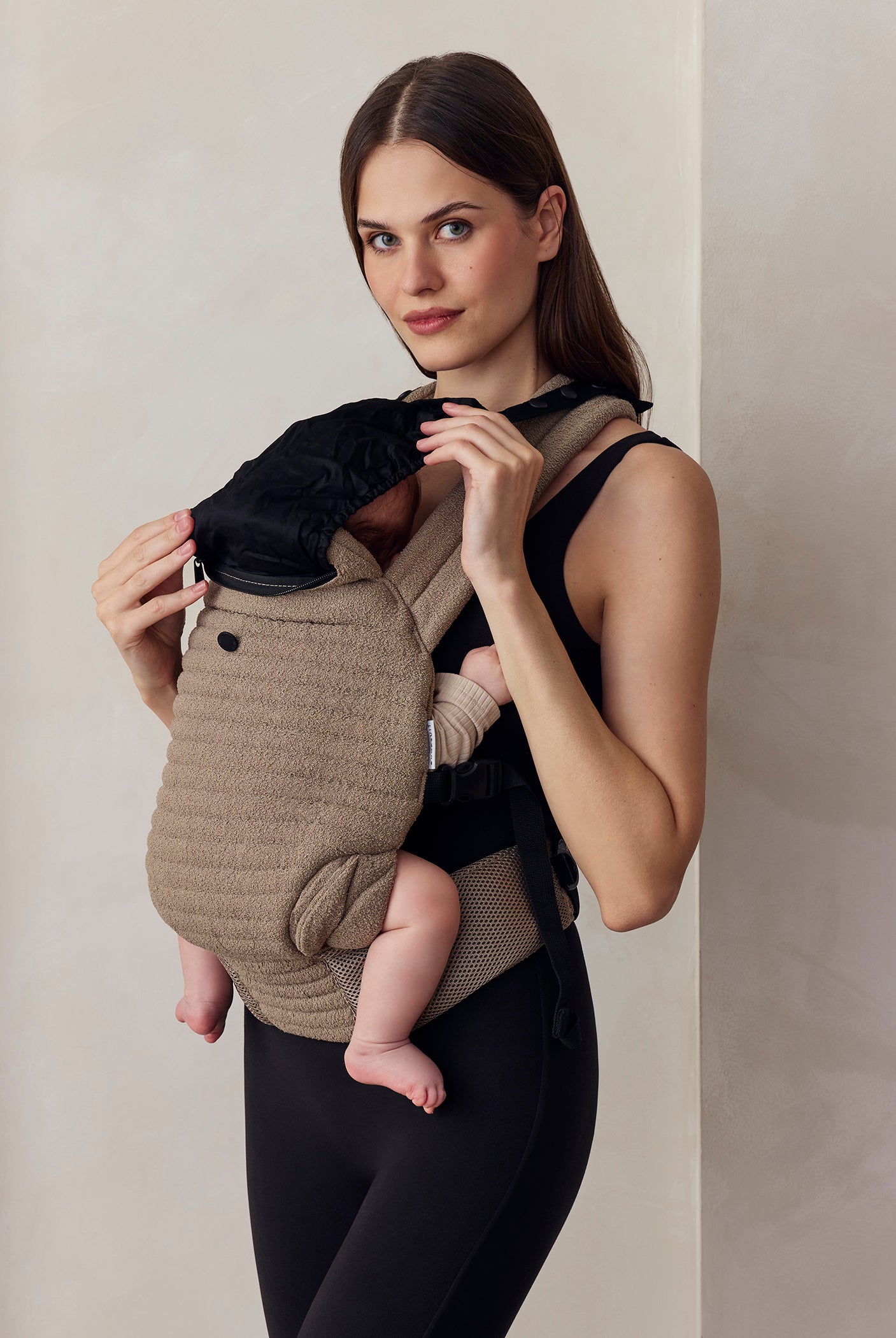 the armadillo baby carrier in Oyster