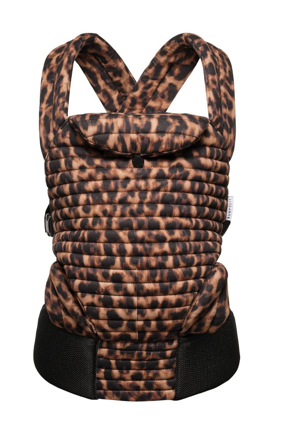 bumpsuit the armadillo baby carrier in leopard extended leg guards