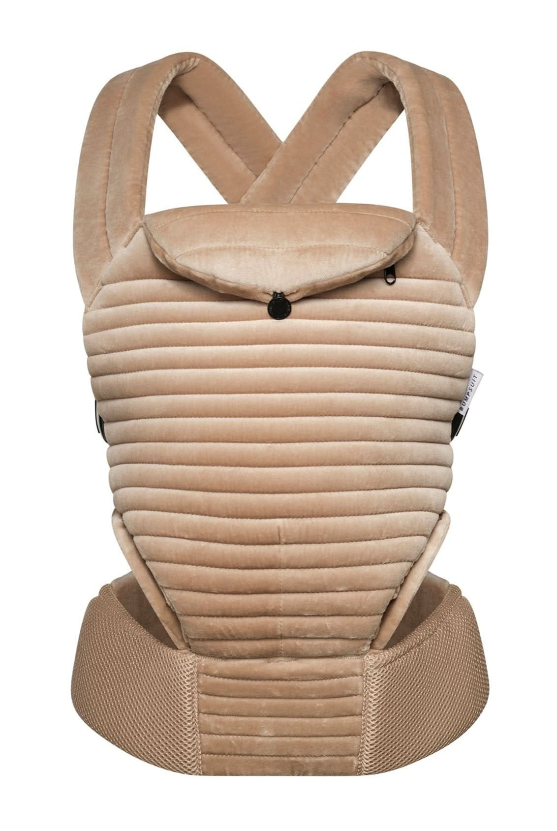 the armadillo baby carrier in dune velvet