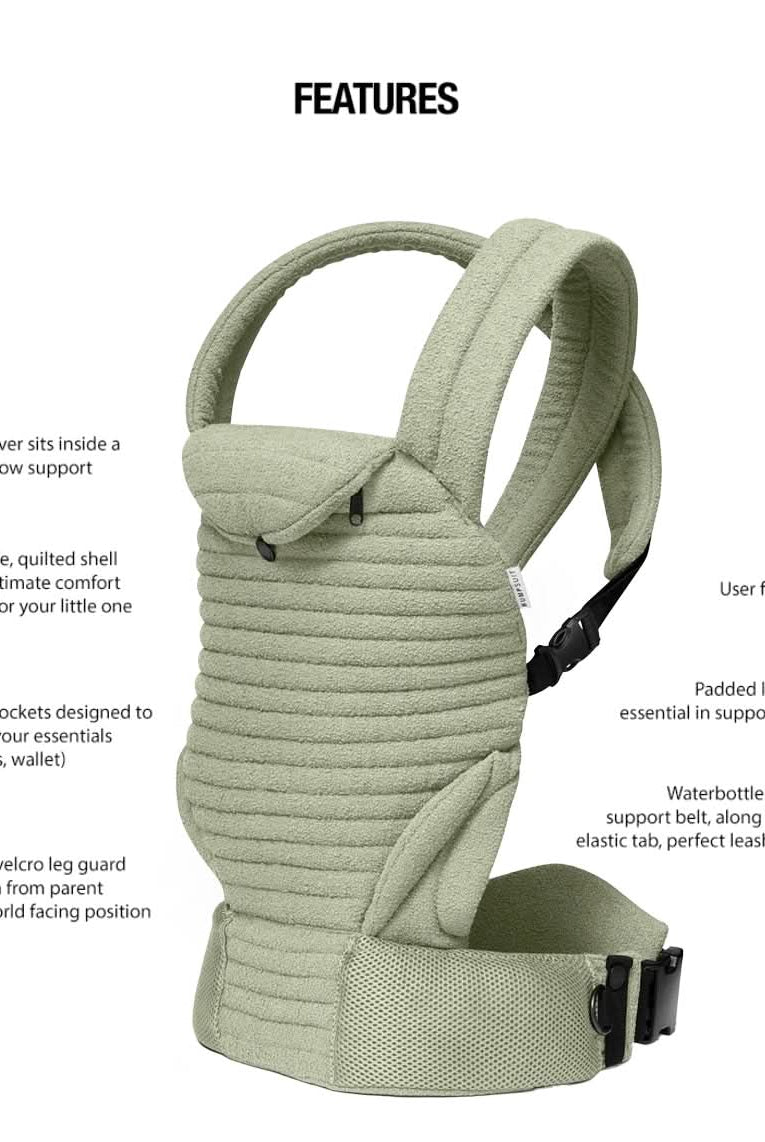 Bumpsuit Maternity the Armadillo Baby Carrier in Matcha
