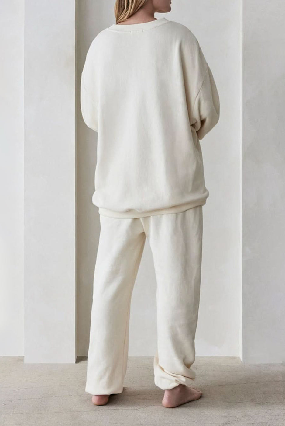 Bumpsuit Maternity Classic Terry Sweatpant in Ivory