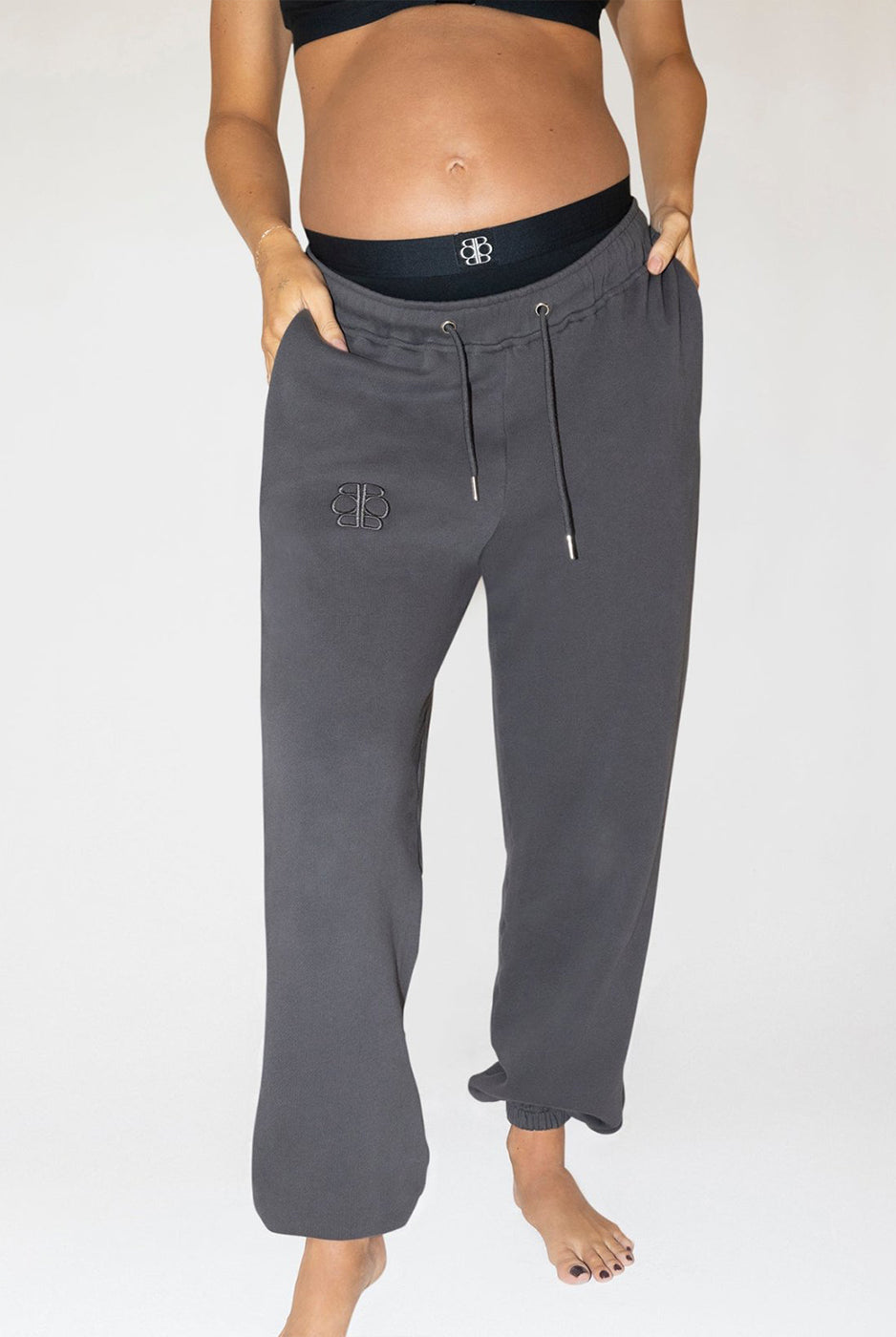 Bumpsuit Maternity Classic Terry Sweatpant in slate