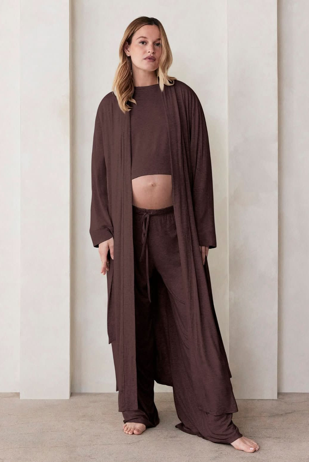 the cloud robe in chocolate