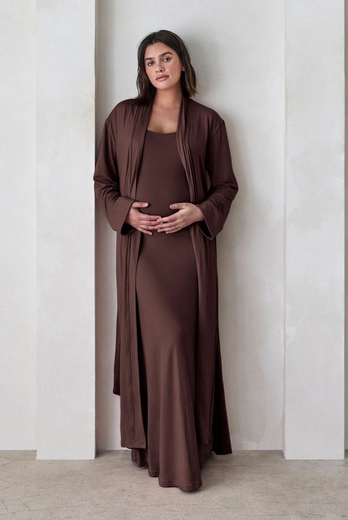 the cloud robe in chocolate
