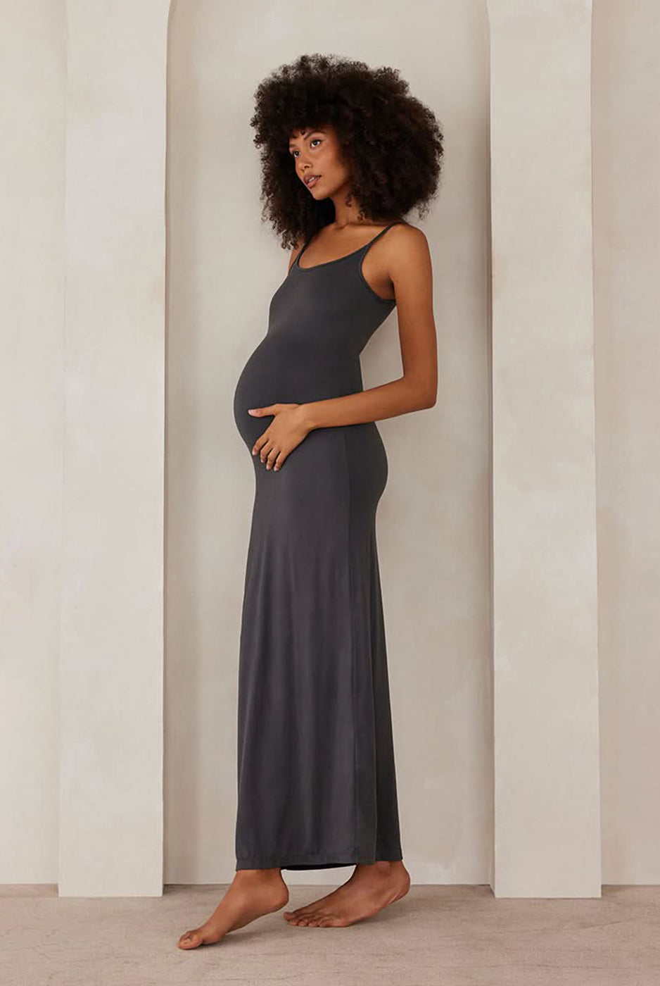 Bumpsuit Maternity The Jane Maxi Dress in Slate