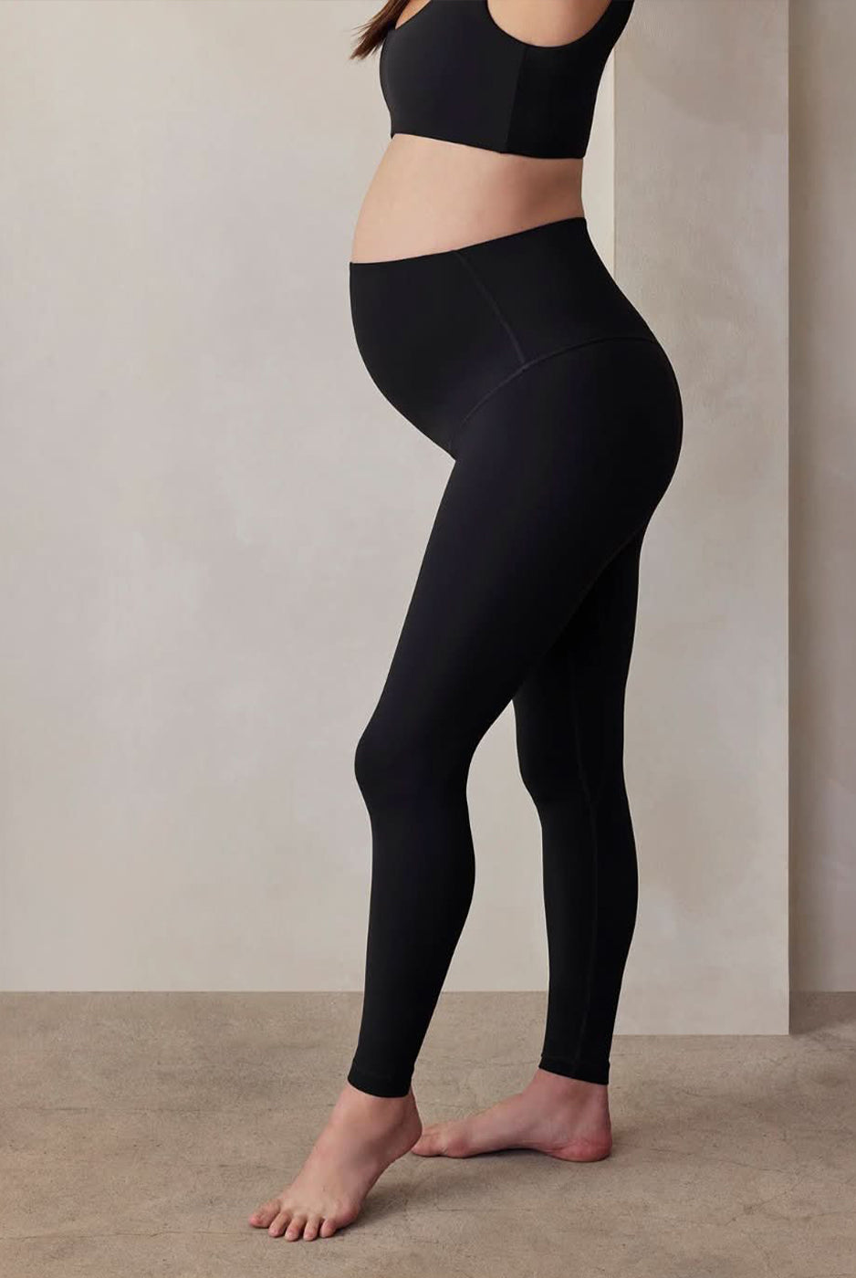 the perfect movement maternity activewear high waist legging in black