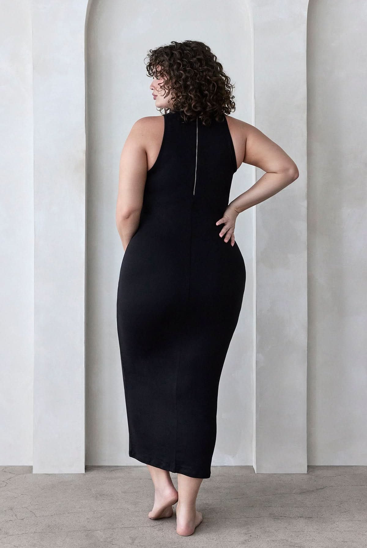 Bumpsuit Maternity The Serena Turtleneck Sleeveless Maxi Dress in Black