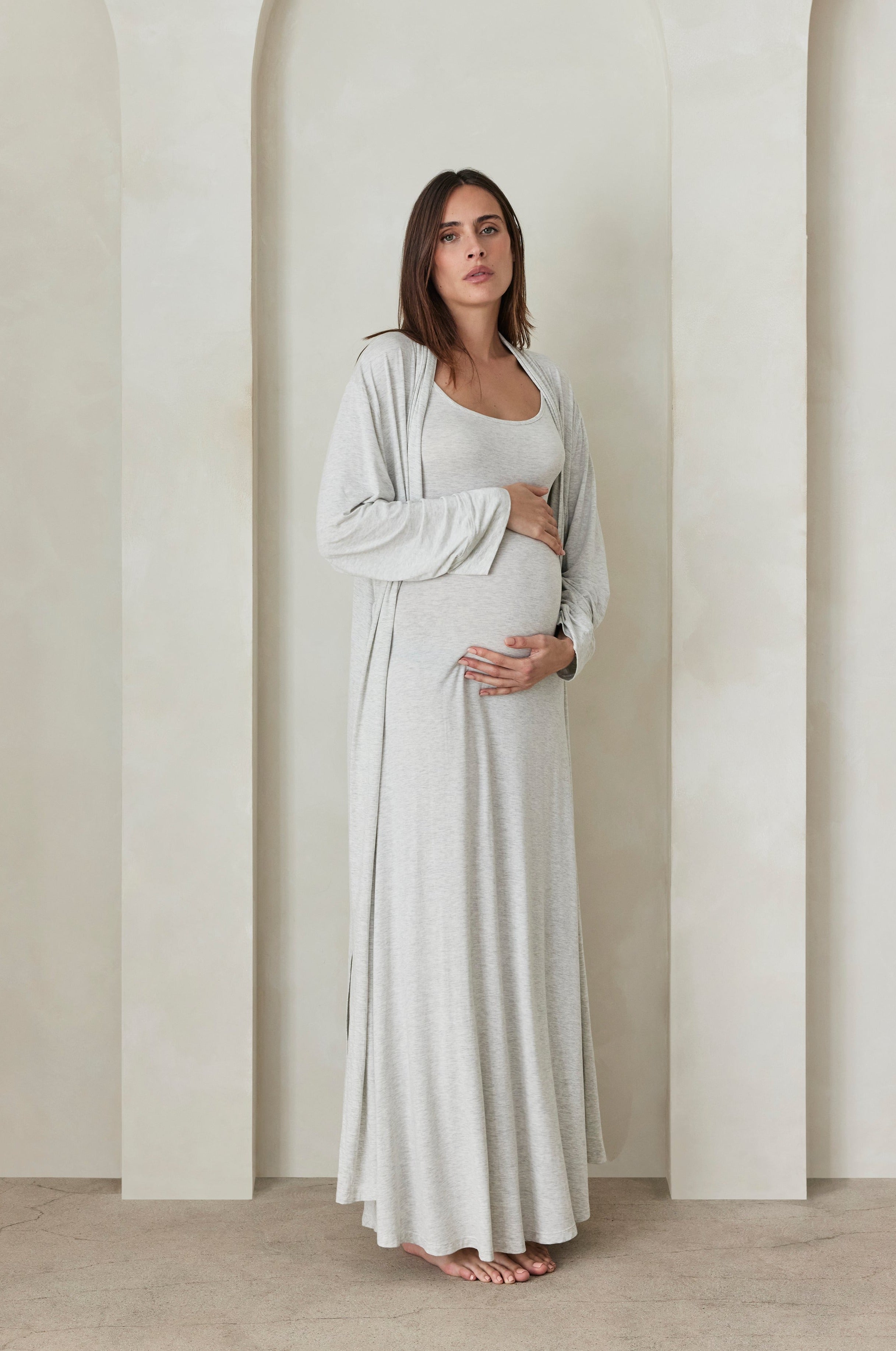 The Cloud Dress in Heather Grey