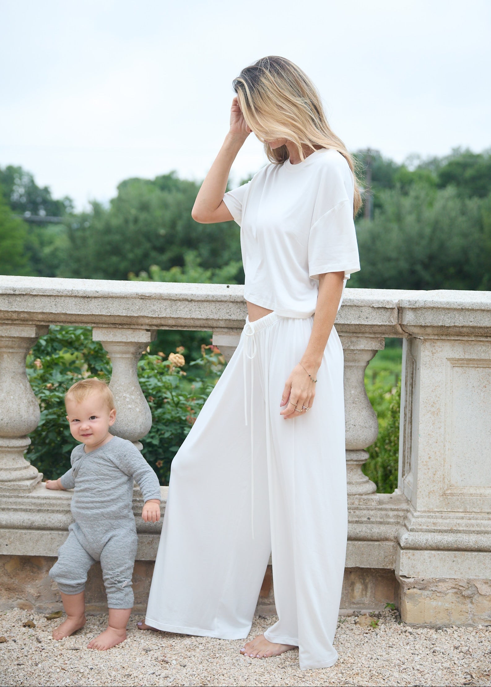 Bumpsuit Cloud pant in ivory