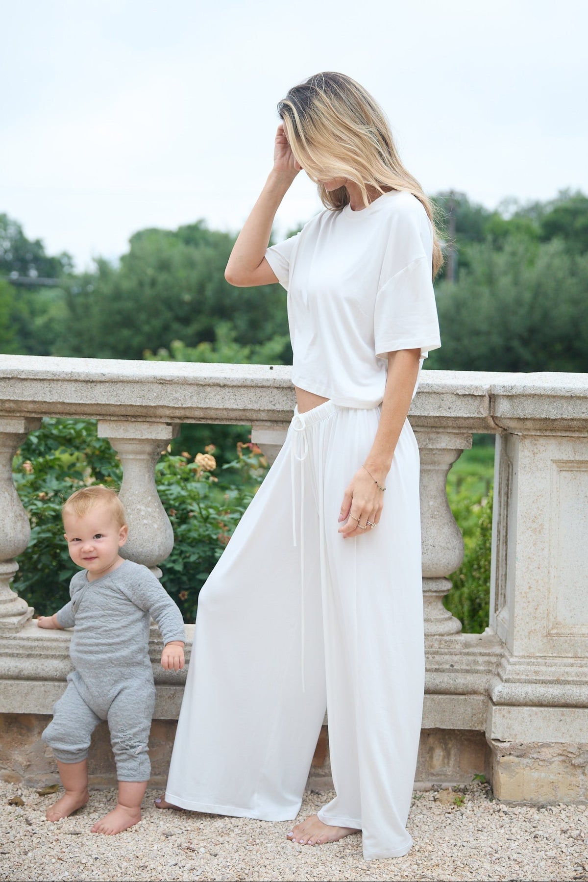 Bumpsuit Cloud pant in ivory