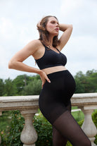 Bumpsuit Maternity Full Coverage  Nursing Bra in Black