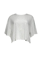 bumpsuit maternity the cloud crop tee in heather grey