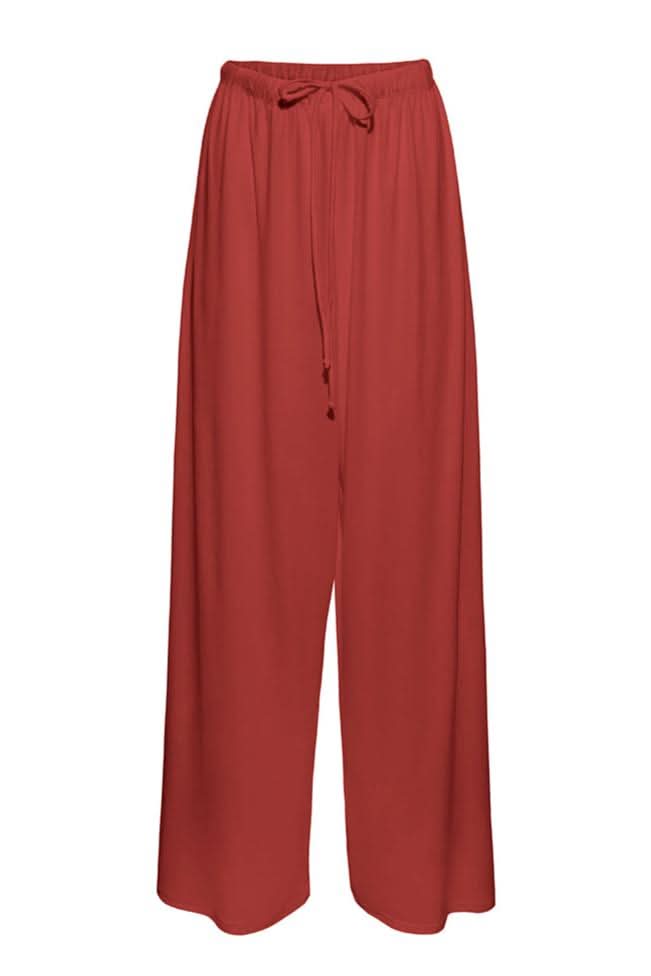   Bumpsuit Maternity Loungewear The Cloud Slim Drawstring Pant in Rust