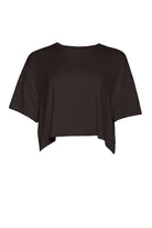Bumpsuit Maternity The Cloud Short Sleeve Crop Tee in Black