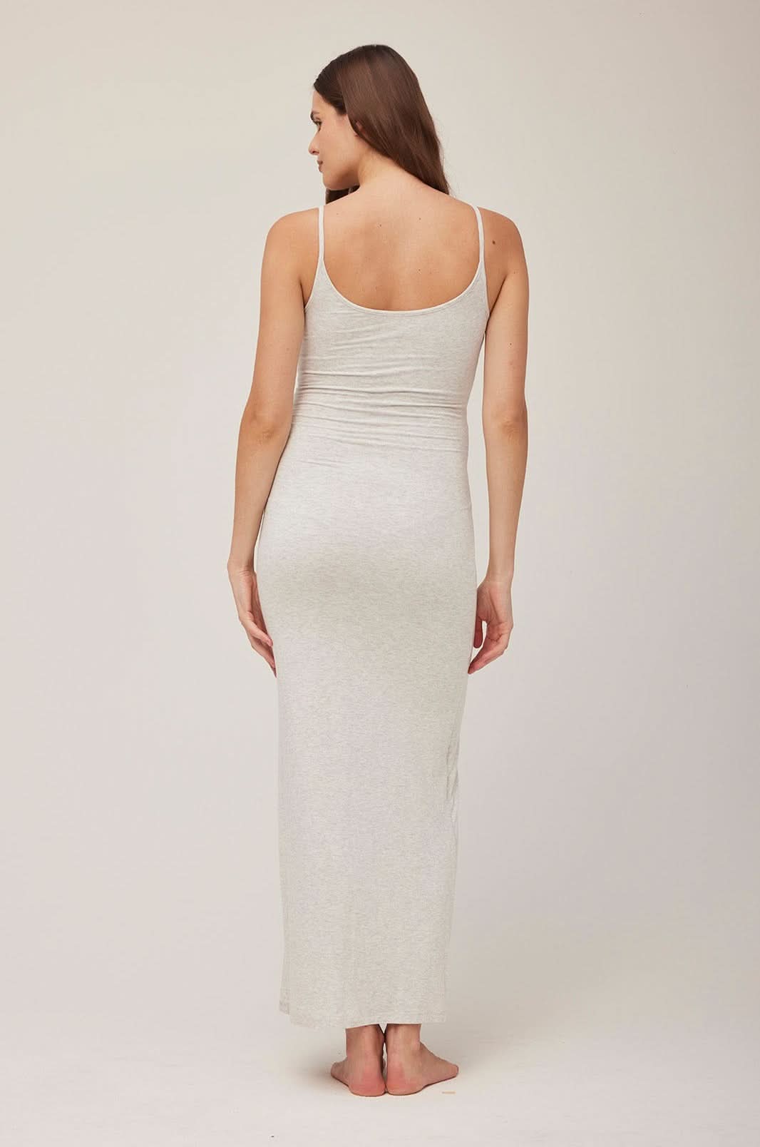 Bumpsuit Maternity The Jane Maxi Dress in Heather Grey