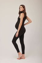 bumpsuit maternity the stevie turtleneck sleeveless jumpsuit in black