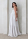 Shirred Strapless Gown