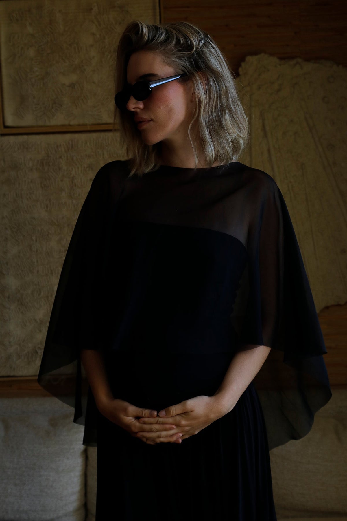 The Chiffon Capelet